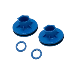 Pelican Pedal Boat Wheel Bushings In Azure Blue - Pack Of 2
